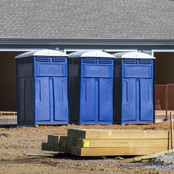 what is the expected delivery and pickup timeframe for the portable restrooms in Mount Pleasant